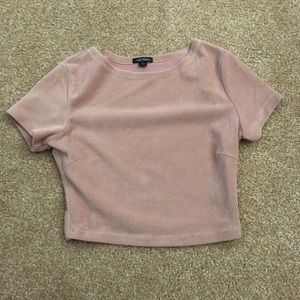 cropped corduroy top